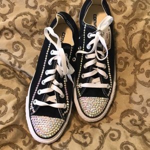 NWT Converse shoes with bling
